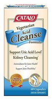 CATALO - Vegetarian Acid Cleanse Formula, Support Healthy Uric Acid Level, Joint Health and Flexibility, Clinically Proven, Enhanced Bio-Availability, 60 Vegetarian Capsules