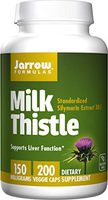 Jarrow Formulas Milk Thistle (Silymarin Marianum), Promotes Liver Health, 150 mg per Capsule, 200 Count