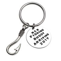 LSL Pregnancy Announcement Gift Keychain-Pregnancy Announcement Gift New Fishing Buddy Arriving 2019