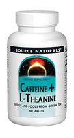 Source Naturals Caffeine + L-Theanine, 60 Tablets
