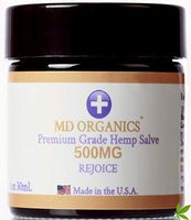 500mg MD Organics Pure Organic Hemp Oil Salve Pain Stress Muscle Aches Joints Skin Vitamin Lavender Eucalyptus Hydration Cuts Moisturizer Non Gmo Lab Tested for Purity U.S. Grown