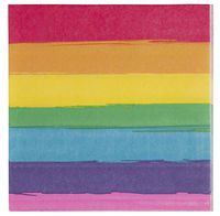 Blue Panda Gay Pride Disposable Paper Napkins, Rainbow Flag (6.5 x 6.5 in, 150 Pack)