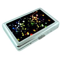 Photons Em1 Hip Silver Cigarette Case Id Holder Metal Wallet 4" X 2.75" RFID Protection