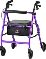 NOVA Vibe 6 Rollator Walker, Purple