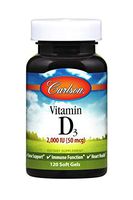 Carlson - Vitamin D3, 2000 IU, Bone & Immune Health, Cholecalciferol, 120 Soft gels