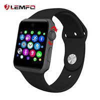 ⌚ LEMFO LF07 Bluetooth Smart Watch SmartWatch for Apple iPhone iOS Android Smartphones Looks Like Apple Watch Reloj Inteligente (Black)