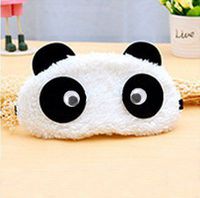 grocerystore Relieve Eye Fatigue Sleeping Calm The Nerves Eye Protection Cover Travel Light Shielding Lovely Cotton Breathable Panda Eye Mask with ice Bags H Style