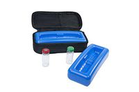 ChillMED Micro Cooler Bag - Diabetic Insulin Vial Carrying Case Travel Pack with Re-Freezable Ice Pack - Up to 12 Hours of Cool Time (Black + Extra Ice Pack)