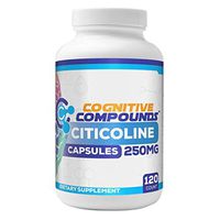 Citicoline (CDP-Choline) Capsules 250mg - Nootropic Brain Health Supplement 120ct - Cognitive Compounds