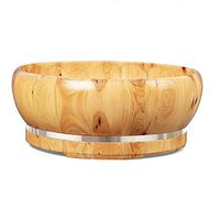 Foot Tub，Natural Wood Foot Tub for Soaking Feet，Foot Spa Wooden Tub， Foot Basin Wooden Bucket， Foot Soaking Barrel Bucket，Wooden Wash Basin (Size : A)