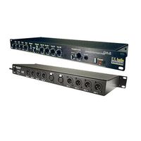 Whirlwind DA-2 2-Channel Audio Distribution Amplifier, 20Hz-20kHz Frequency Response, 112Ohms Output Impedance, 8x 3-Pin XLR Male, 1/4" TRS Headphone Output