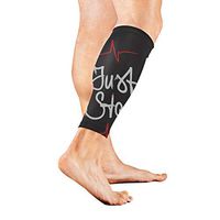 Calf Guard Sleeves Just Start Inspiring Motivational Sports Calves Guards Sleeves for Running, Basketball, Baseball, Football