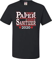 Go All Out Large Black Adult Toilet Paper Hand Sanitizer 2020 Presidential Ticket T-Shirt