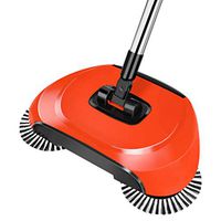 Sisyria Mulit-Functions Sweeper, Household Cleaning Mop Floor Mop Cleaning Sweeper Mop Broom Sweeper Brush Hand Sweeper,Red