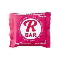 RBAR Cranberry Cashew Energy and Protein Bar - no Gluten, Vegan - 3 Ingredients (10 Pack)