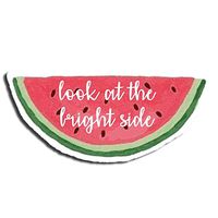 The Bright Side Watermelon Sticker Fruit Stickers Waterbottle Sticker Tumblr Stickers Laptop Stickers Vinyl Stickers