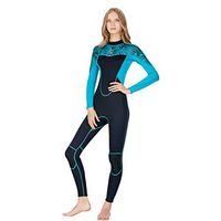 Meidexian888 Super Stretch Swimsuit,Full Body Wetsuit Surf Swim Diving Steamer for Women (Blue, XS)