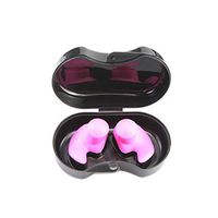 NOLOGO Fssh-mlx 1 Pair Soft Silicone Ear Plugs Ear Protection Reusable Waterproof Earplugs Noise Reduction for Sleeping Swimming Earplugs (Color : Pink)