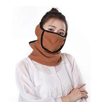 Flyusa Autumn Winter Anti-dust Windproof Mouth Mask Neck Warmers Face Ear Warmers Unisex for Men and Women,Khaki