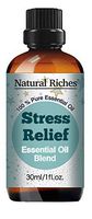 Natural Riches Stress Relief Essential Oil Blend Anxiety Essential Oil - Aromatherapy - Relaxing Soothing Calming Environment Massage to Relieve Tension - 30ml
