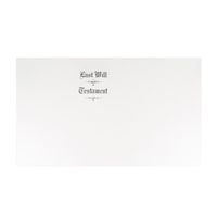 Blumberg Legal Size, Pebble Finish, Bright White, Engraved, Last Will and Testament Covers, 100 per Box