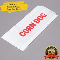 MM Foodservice Printed Paper Corn Dog Bags (25)
