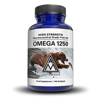 Amino Man | High Strength Pharmaceutical Grade Fish Oil | Omega 1250 | 100 Softgels