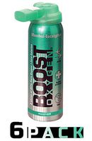 95% Pure Pocket Sized Oxygen Supplement, Portable Canister of Clean Oxygen, Increases Endurance, Recovery, Mental Acuity and Performance (2 Liter Canisters, 6 Pack, Menthol-Eucalyptus)