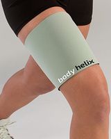 body helix Thigh Compression Sleeve/Wrap for Hamstrings and Quadriceps; Silver, Large