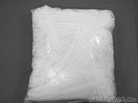 1000 Ea 8 Inches Mount Head Screw Nail Hole Cable Zip Wire Tie 50 Lbs Natural Nylon