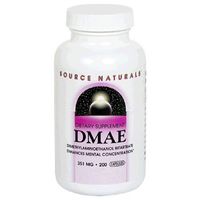 Source Naturals DMAE, 351mg, 200 Capsules (Pack of 2)