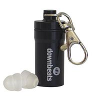 DownBeats Reusable High Fidelity Hearing Protection: Ear Plugs for Concerts, Music, and Musicians (Clear Ear Plugs, Black Case)