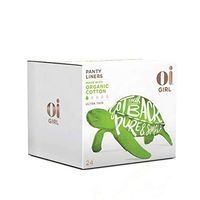 Oi Girl Organic Panty Liners, Box of 24 Ultra-Thin Panty Liners, Individually-Wrapped