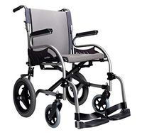 Karman Healthcare Star 2 Lightweight Transport Wheelchair With Companion Brakes, 28 Pound