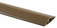 Cable Protector, 1 Channel, Brown, 25 Ft. L