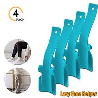 Lazy Shoe Helper, Portable Sock Slider,Newest Portable Shoes Lifting Helper, Portable Shoe Lifting Helper for Men Women and Kids,Easy on Easy Off, One Size Fits for All Shoes (Blue)