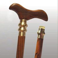 RES&GZ Crutches Red Sandalwood Solid Wood Elderly Hand Stick Gift Modern Mountaineering Rods Walker Long 84-89Cm