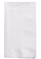 Perfectware 2 Ply Dinner Napkin White- 100 2-Ply White Dinner Napkins, 3" Height, 4" Width, 8" Length (Pack of 100)