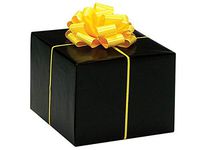 Gloss Color Gift Wrap Paper - Black Gloss 24"x85' Solid Color Gift Wrap Cutter Box (1 Box) - Wraps -657085