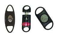 F.e.s.s.s FESS 3 Piece Gift Set Guillotine 80 Ring Guage and 62R V Cut Cigar Cutter (Black)