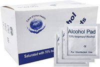 Alcohol Wipes, Box of 100 Alcohol Prep Pad Sterile,Hand Moist Wipes, Fresh Scent Clean Hand Health Care for Computer, Mobile Phone, Digital Camera, Notebook, Universal 1Pack