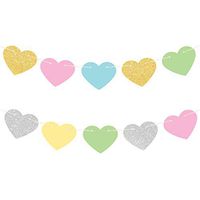 Pastel Heart Reversible Garland