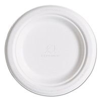 Eco-Products Round Plate, 6 inch - 1000 per case.