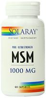 Solaray Pure MSM Capsules, 1000 mg, 60 Count