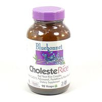 Bundle - 2 Items: 1 Bottle of CholesteRice by Bluebonnet - 90 Vegetarian Capsules and 1 VDC Pill Box