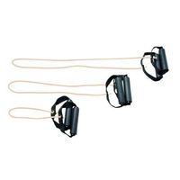 CanDo Exercise Tubing with Handles Full Body Set, Tan, 18/36/48 Inch