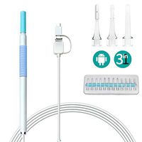 XGLL 3-in-1 Waterproof Visual Ear Borescope Led Light Hd Camera Electronic Detector Ear Pick