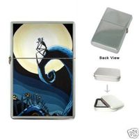 New Product Nightmare Before Christmas Jack Skellington Flip Top Cigarette Lighter + free Case Box