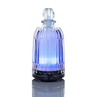 Essential Oil Diffuser, DOUDING Glass Aromatherapy Diffuser Ultrasonic Diffusers Cool Mist Humidifier 120ML Portable with Adjustable Mist Mode Waterless Auto Shut-off and 7 Color LED Night Lights