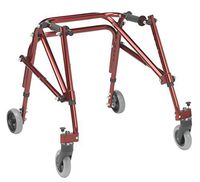 Inspired by Drive Nimbo 2G Lightweight Posterior Walker, Castle Red, Small